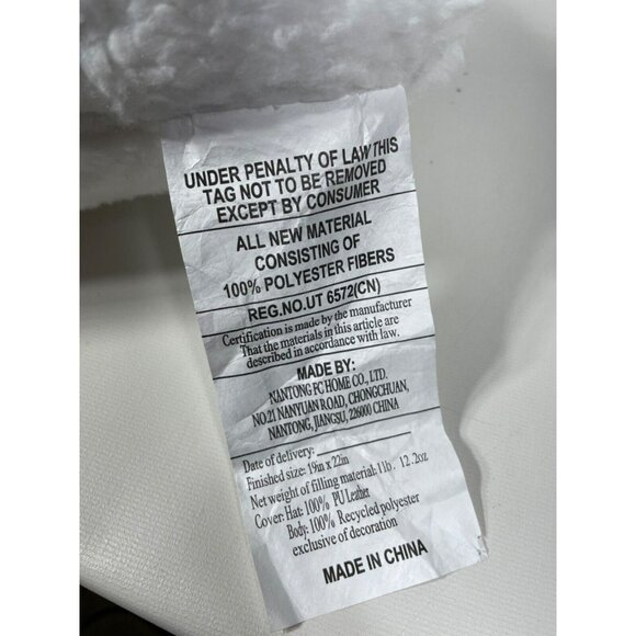 Isaac Mizrahi Cowboy Ghost Decorative Pillow 22" White - Picture 9 of 9